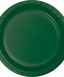 Creative Converting Hunter Green Paper Plates, 24 Ct Solid Color Tableware