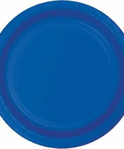 Creative Converting Solid Color Tableware Cobalt Blue Paper Plates, 8 Ct