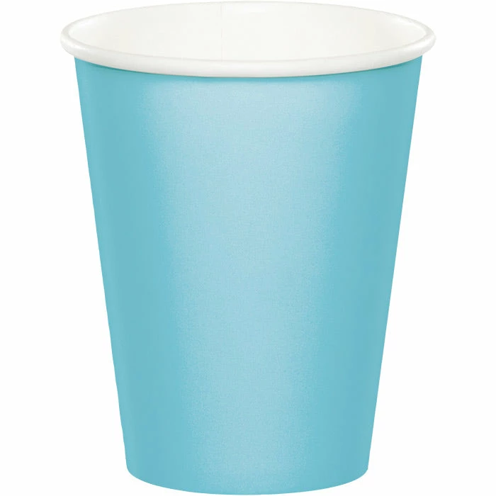 Creative Converting Pastel Blue Hot/Cold Paper Paper Cups 9 Oz., 24 Ct Solid Color Tableware