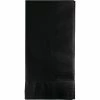 Creative Converting Black Velvet Dinner Napkins 2Ply 1/8Fld, 50 Ct