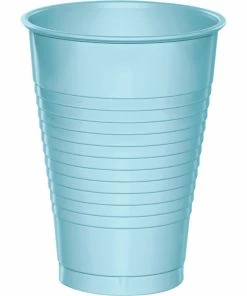 Creative Converting Pastel Blue 12 Oz Plastic Cups, 20 Ct Solid Color Tableware