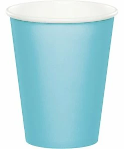 Creative Converting Pastel Blue Hot/Cold Paper Paper Cups 9 Oz., 8 Ct Solid Color Tableware