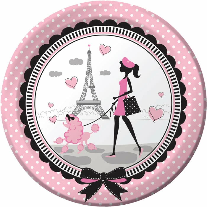 Creative Converting Party In Paris Paper Plates, 8 Ct