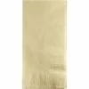 Creative Converting Ivory Dinner Napkins 2Ply 1/8Fld, 50 Ct