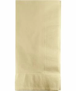 Creative Converting Ivory Dinner Napkins 2Ply 1/8Fld, 50 Ct
