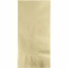 Creative Converting Solid Color Tableware Ivory Dinner Napkins 2Ply 1/8Fld, 100 Ct