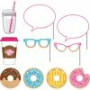 Creative Converting Donut Time Photo Booth Props, 10 Ct Kids Birthday Party Themes
