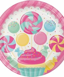 Creative Converting Candy Bouquet Paper Plates, 8 Ct