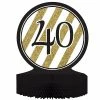 Creative Converting Adult Birthday Party Themes Black And Gold 40th Birthday Centerpiece
