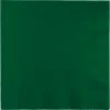 Creative Converting Solid Color Tableware Hunter Green Luncheon Napkin 3Ply, 50 Ct