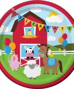 Creative Converting Farm Fun Paper Plates, 8 Ct