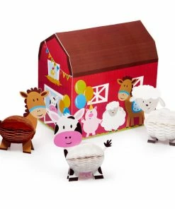 Creative Converting Kids Birthday Party Themes Farm Fun Centerpiece, 4 Ct