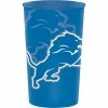 Creative Converting Detroit Lions Plastic Cup, 22 Oz NFL And Football Party Supplies