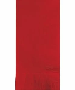 Creative Converting Classic Red Dinner Napkins 2Ply 1/8Fld, 100 Ct Solid Color Tableware