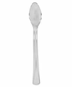 Creative Converting Solid Color Tableware Clear Mini Appetizer Spoons, 24 Ct