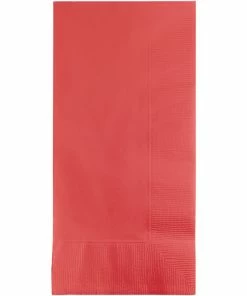 Creative Converting Coral Dinner Napkins 2Ply 1/8Fld, 50 Ct