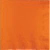 Creative Converting Sunkissed Orange Dinner Napkins 3Ply 1/4Fld, 25 Ct