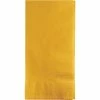 Creative Converting Solid Color Tableware School Bus Yellow Dinner Napkins 2Ply 1/8Fld, 50 Ct