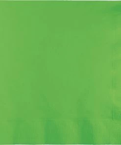Creative Converting Fresh Lime Dinner Napkins 3Ply 1/4Fld, 25 Ct Solid Color Tableware