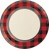 Creative Converting Buffalo Plaid Paper Plates, 8 Ct