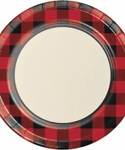 Creative Converting Buffalo Plaid Paper Plates, 8 Ct