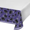 Creative Converting Graduation School Spirit Purple Table Cover