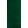 Creative Converting Solid Color Tableware Hunter Green Dinner Napkins 2Ply 1/8Fld, 50 Ct