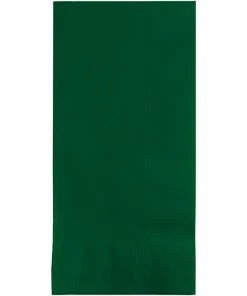Creative Converting Hunter Green Dinner Napkins 2Ply 1/8Fld, 100 Ct Solid Color Tableware
