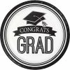 Creative Converting Graduation School Spirit White Paper Plates, 18 Ct Graduation Party Supplies