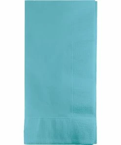 Creative Converting Pastel Blue Dinner Napkins 2Ply 1/8Fld, 50 Ct
