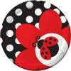 Creative Converting Ladybug Fancy Dessert Plates, 8 Ct