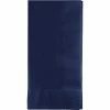 Creative Converting Navy Dinner Napkins 2Ply 1/8Fld, 50 Ct Solid Color Tableware