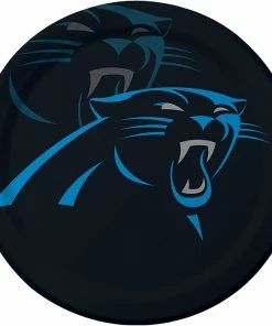 Creative Converting NFL And Football Party Supplies Carolina Panther Paper Plates, 8 Ct