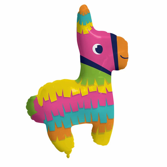 Creative Converting Cinco De Mayo And Fiesta Party Decorations Fiesta Fun Metallic Balloon Pinata Shaped, 33" X 25"