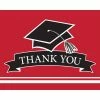Creative Converting Graduation School Spirit Red Thank You Notes, 25 Ct Graduation Party Supplies