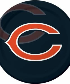 Creative Converting NFL And Football Party Supplies Chicago Bears Paper Plates, 8 Ct