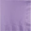Creative Converting Luscious Lavender Dinner Napkins 3Ply 1/4Fld, 25 Ct Solid Color Tableware