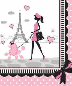 Creative Converting Party In Paris Napkins, 18 Ct