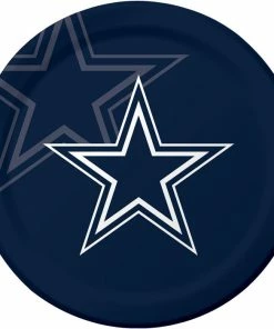 Creative Converting NFL And Football Party Supplies Dallas Cowboys Paper Plates, 8 Ct