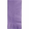 Creative Converting Luscious Lavender Dinner Napkins 2Ply 1/8Fld, 50 Ct
