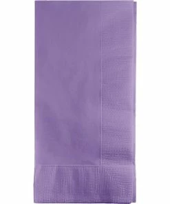Creative Converting Luscious Lavender Dinner Napkins 2Ply 1/8Fld, 50 Ct