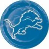 Creative Converting NFL And Football Party Supplies Detroit Lions Paper Plates, 8 Ct