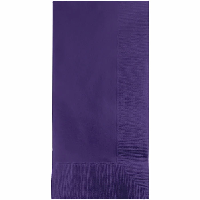 Creative Converting Purple Dinner Napkins 2Ply 1/8Fld, 100 Ct