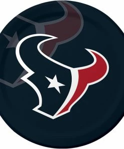 Creative Converting Houston Texans Paper Plates, 8 Ct NFL And Football Party Supplies