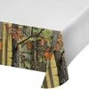 Creative Converting Hunting Camo Tablecover Plastic 54" X 102"