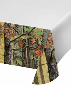 Creative Converting Hunting Camo Tablecover Plastic 54" X 102"