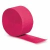 Creative Converting Hot Magenta Crepe Streamers 81' Solid Color Tableware