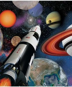 Creative Converting Space Blast Beverage Napkin, 3 Ply, 16 Ct Kids Birthday Party Themes