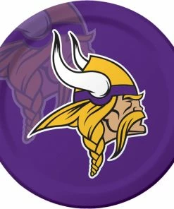 Creative Converting Minnesota Vikings Paper Plates, 8 Ct