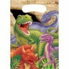 Creative Converting Kids Birthday Party Themes Dinosaur Favor Bags, 8 Ct